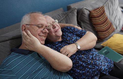 older couple smiling