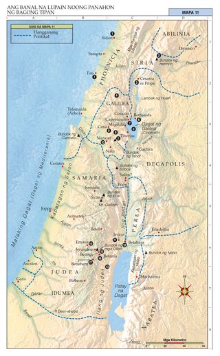 mapa, Ang Palestina sa Panahon ni Jesus