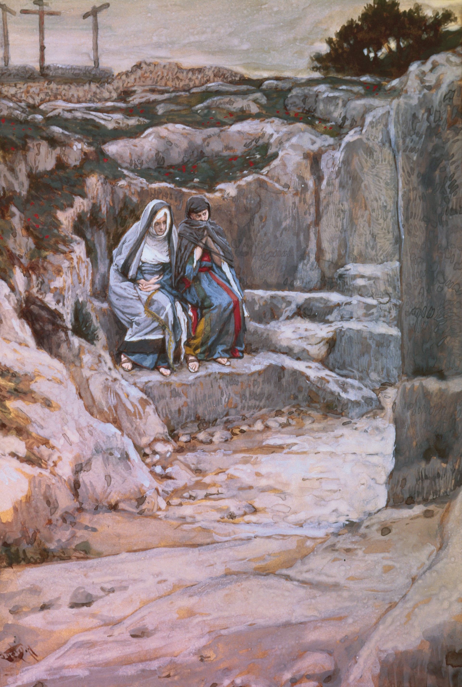 The Two Marys Watch the Tomb of Jesus, by James Tissot