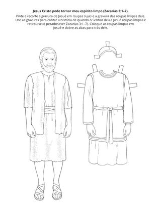 página de atividades: Jesus Cristo pode tornar meu espírito limpo