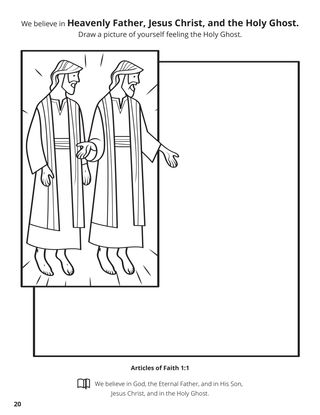 First Article of Faith coloring page