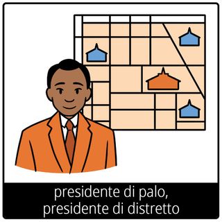 Simbolo del Vangelo “presidente di palo, presidente di distretto”