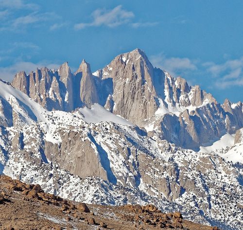 mountains with snow