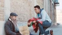 youth serving homeless man