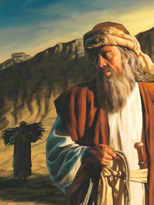 Abraham and Isaac walking