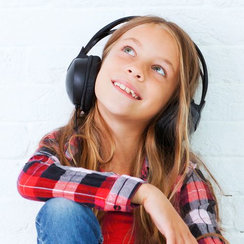 girl listening to music