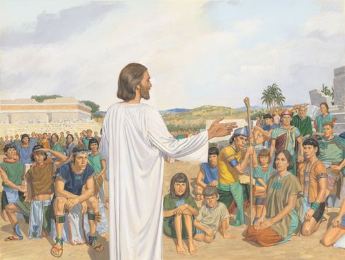 Savior talking to everyone