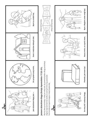 strona z zadaniem: Jestem dzieckiem Boga
