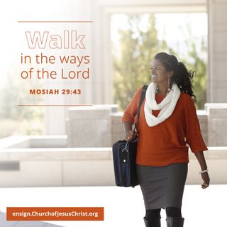 woman walking out of temple