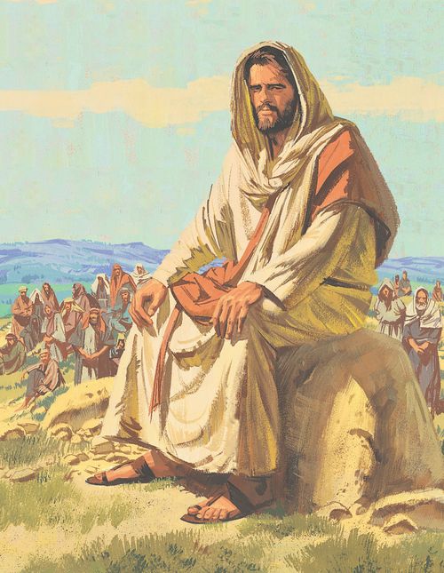 Jesus goes to a place near the Sea of Galilee to be alone, but over 5000 people come to hear Him teach - ch.28-2