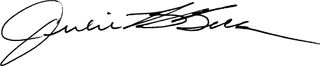 Julie B. Beck’s signature