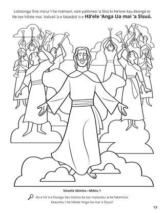 Jesus’s Second Coming coloring page