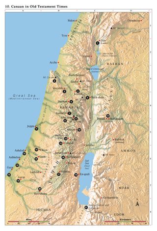 Map 10 from Bible Maps—Canaan in Old Testament Times