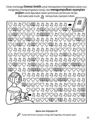 Emma Smith Gathered Hymns coloring page