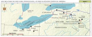 mapa, northeastern US