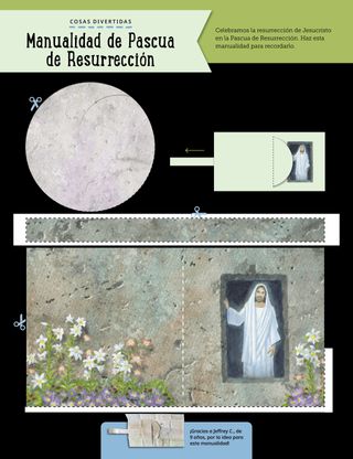 Recortable del sepulcro de Pascua de Resurrección