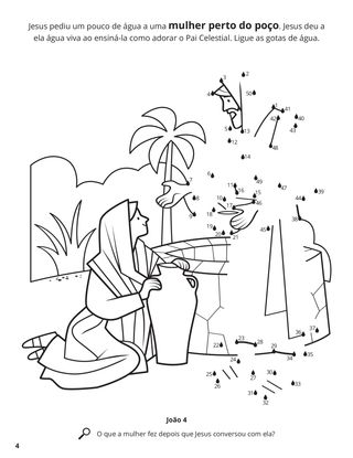 The Woman at the Well coloring page