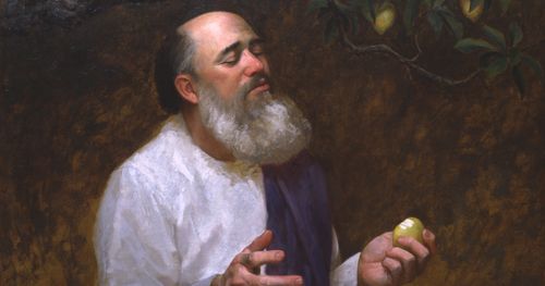 Lehi eating the fruit of the tree of life