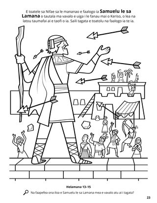 Samuel the Lamanite coloring page