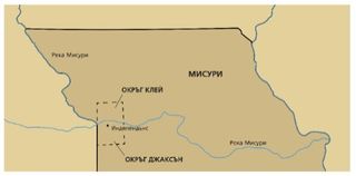 карта на северен Мисури