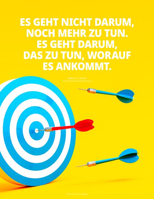 data-Poster mit Dartscheibe