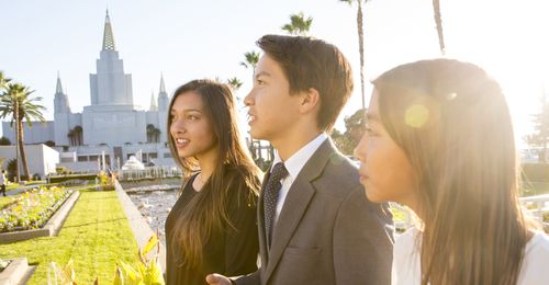 youth at the temple