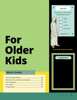 cover page for older kids