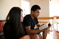 youth reading scriptures