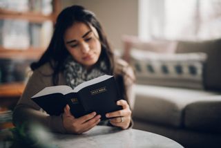 Woman Reading the Book of Mormon