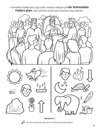 Responses to Heavenly Father’s Plan coloring page