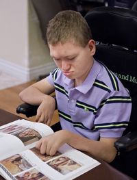 boy with book