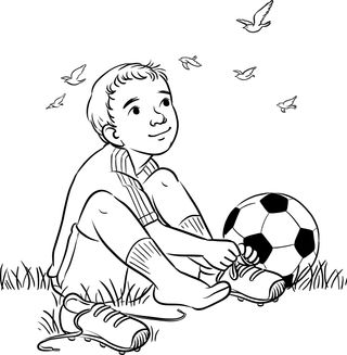 boy with soccer ball