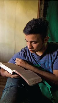 youth reading scriptures