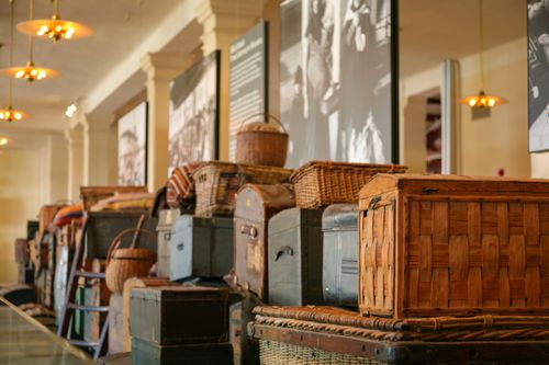 Luggage Display at Ellis Island