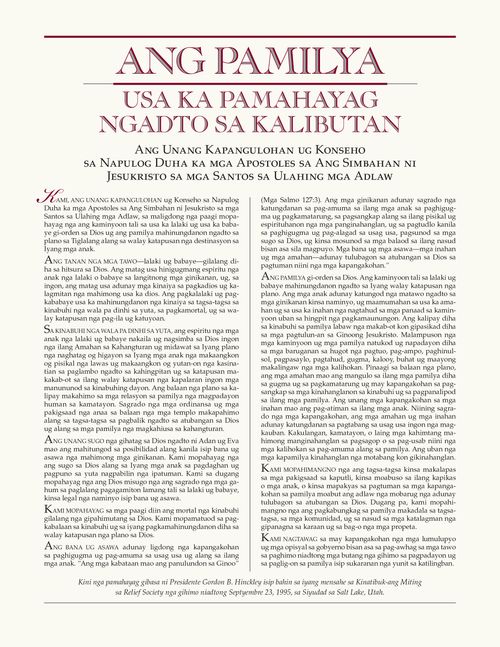 “Ang Buhi nga Kristo” ug ang pamahayag sa pamilya