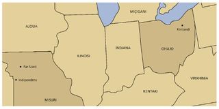 hartë, nga Misuri në Ohajo