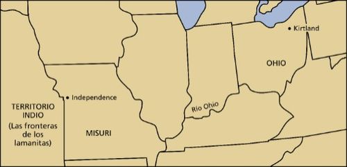 mapa de Independence hasta Kirtland