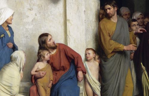 Jesus with little boy