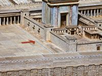 detail, model of Herod’s temple