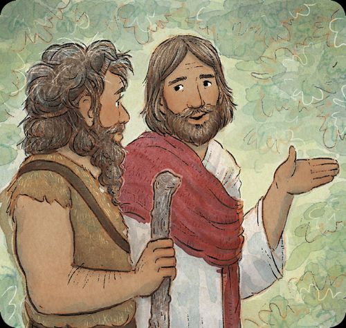 John talking to Jesus