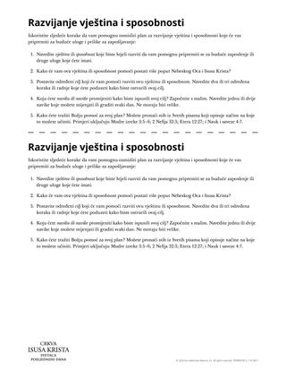 Razvijanje vještina i sposobnosti