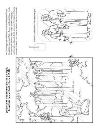 pagina delle attività: Joseph Smith vide il Padre Celeste e Gesù Cristo
