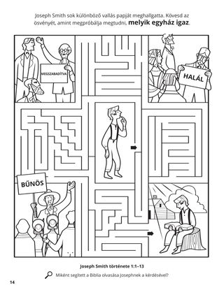 Joseph Smith Wanted to Know Which Church Was Right coloring page