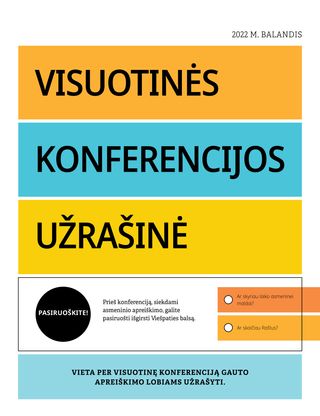 Visuotinės konferencijos užrašinė