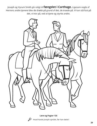 Joseph and Hyrum Were Killed in Carthage Jail coloring page