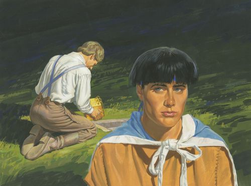 Moroni seeing Joseph Smith