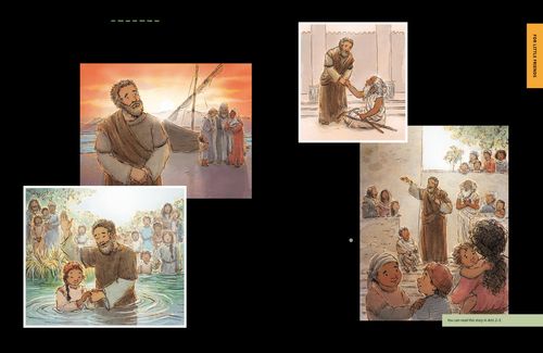 PDF of an illustrated scripture story