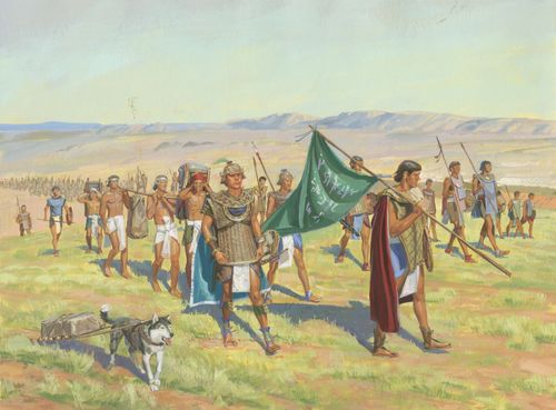 Moroni and soldiers