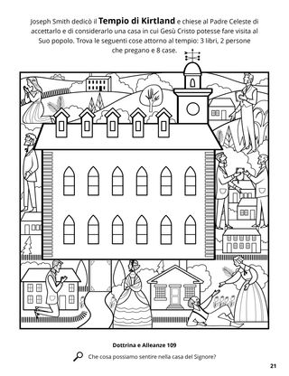 Kirtland Temple Dedication coloring page