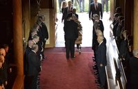 casket being brought into Tabernacle